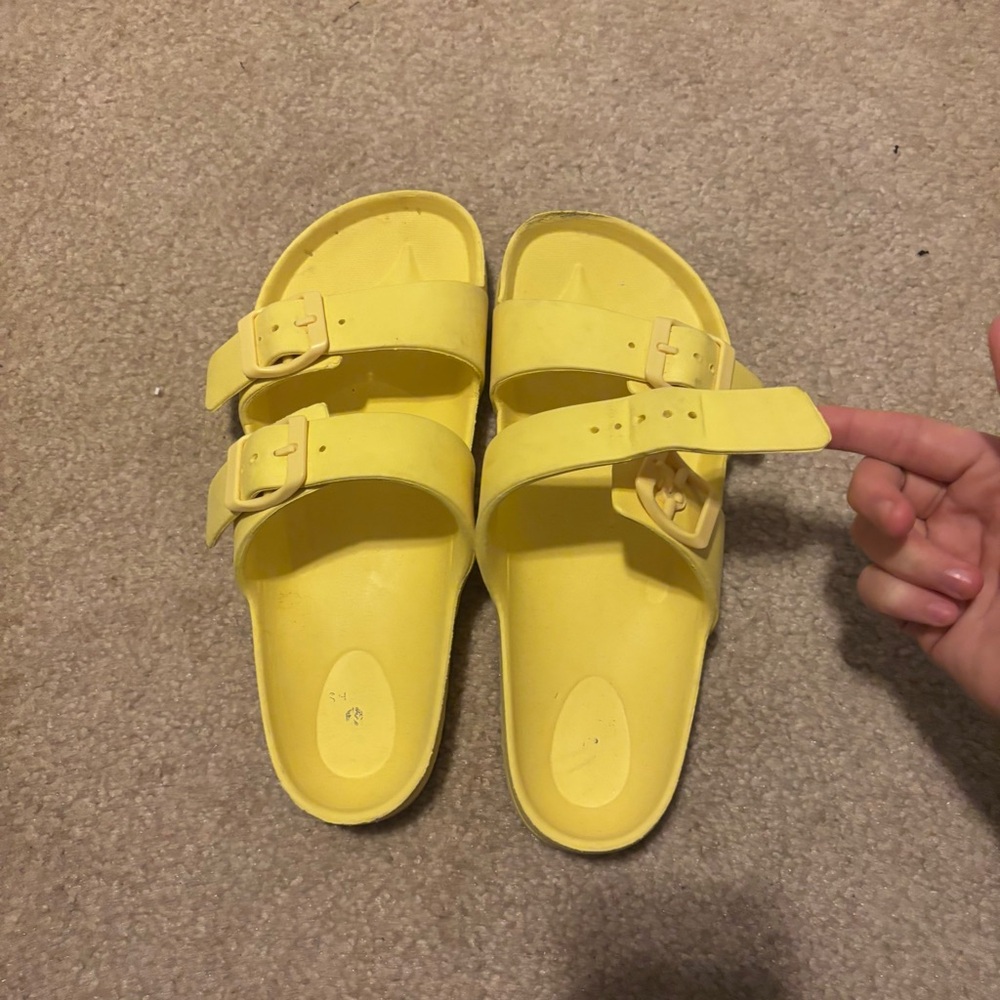 Yellow Sandals - Adjustable - Picture 2 of 2